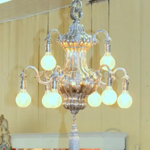 E.F. Caldwell Nine-Light Chandelier image