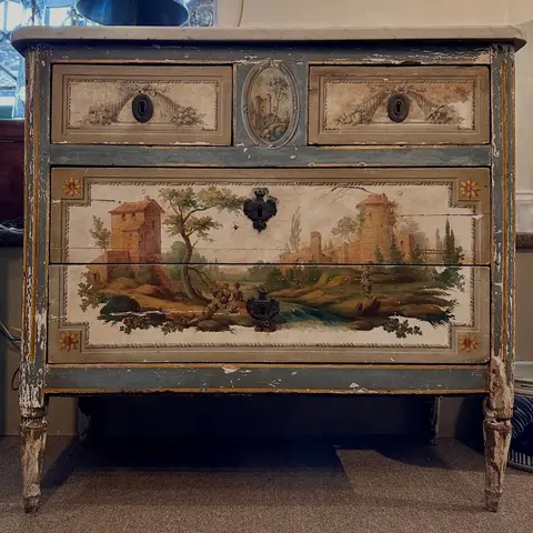 18th-Century Italian Painted Chest of Drawers image