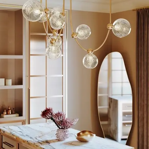 Linear Dining Island Chandelier